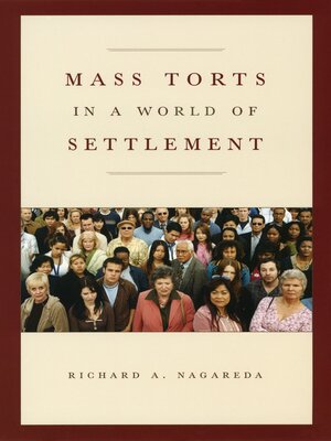 cover image of Mass Torts in a World of Settlement